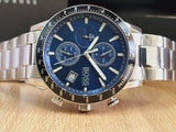 Shop Hugo Boss Rafale Quartz Blue Dial Silver Steel Strap Watch for Men - 1513510 in USA