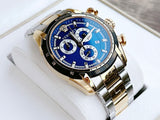 Versace V-Ray Chronograph Quartz Blue Dial Two Tone Steel Strap Watch For Men - VE2I01021 Buy Now By Versace