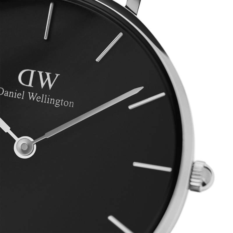 Daniel Wellington Classic Petite Bondi Black Dial White Leather Strap Watch For Women - DW00100284 Buy Now By Daniel Wellington