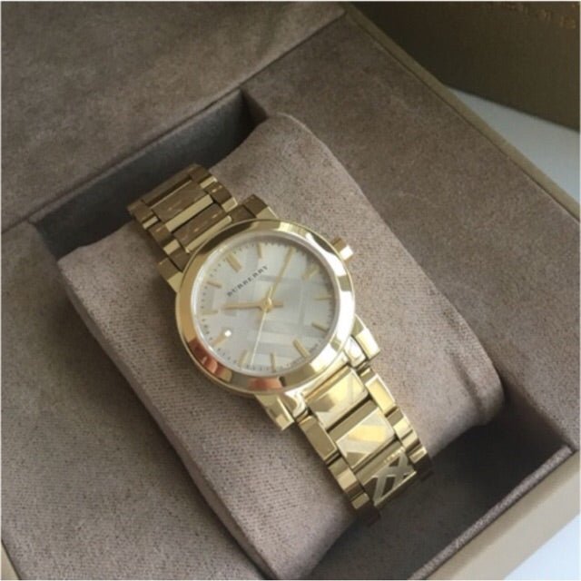Burberry The City Gold Dial Gold Steel Strap Watch for Women - BU9234 Buy Now By Burberry