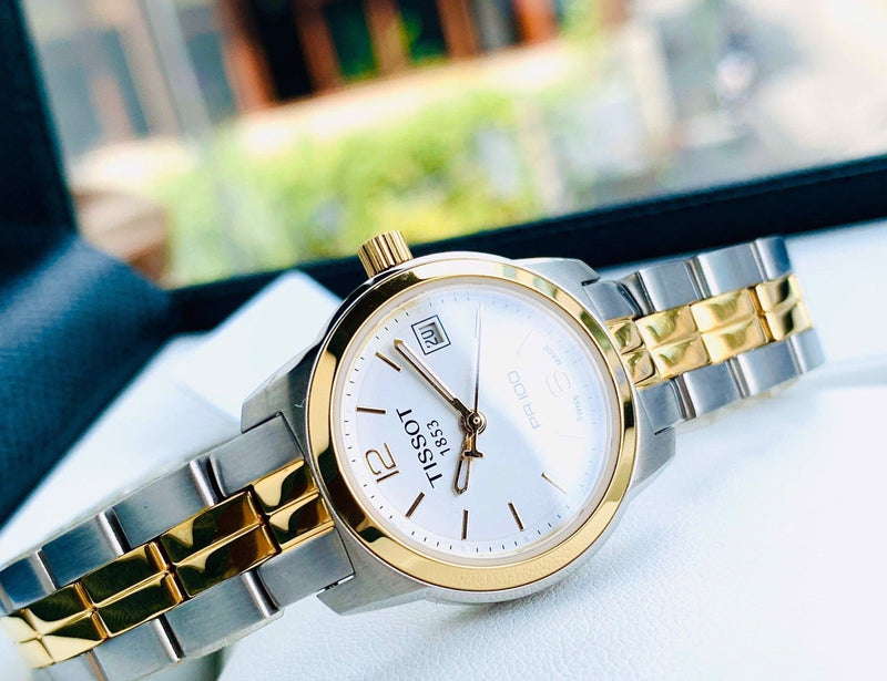 Tissot T Classic PR100 Gold Plated Quartz Watch For Women - T049.210.22.017.00 Buy Now By Tissot