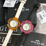 Coach Perry Silver Dial Black Leather Strap Watch for Women - 14503049 Buy Now By Coach