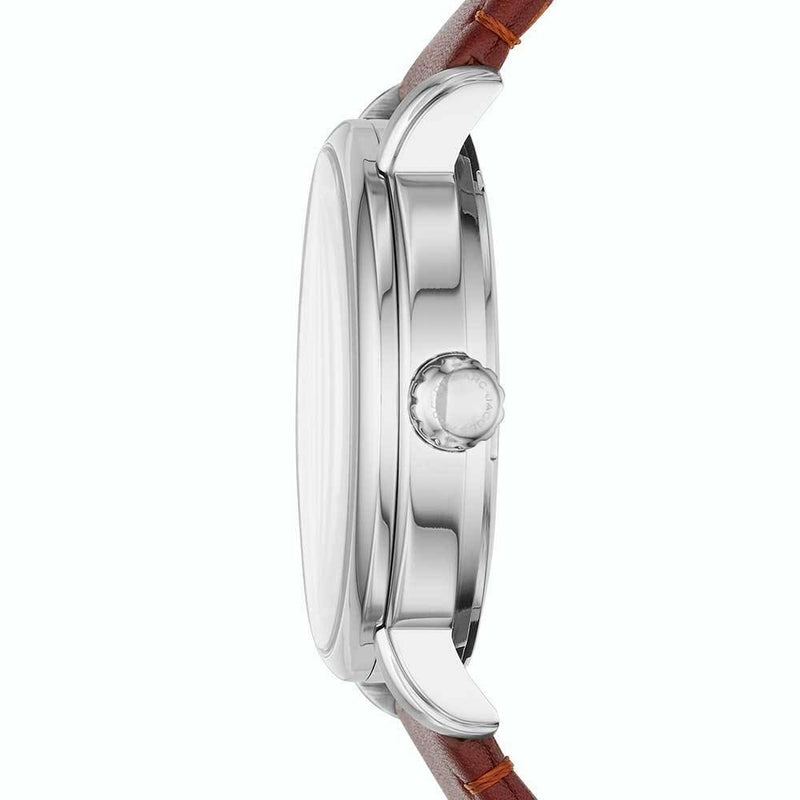 Marc Jacobs Fergus White Dial Brown Leather Strap Watch for Men - MBM5080 Buy Now By Marc Jacobs