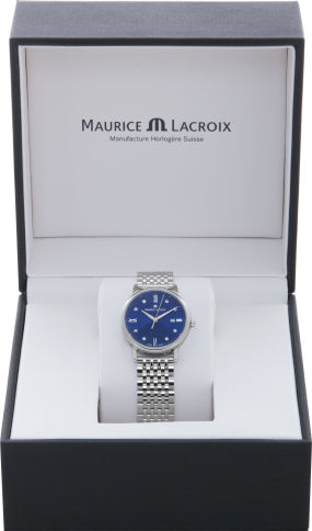 Maurice Lacroix Eliros Diamonds Blue Dial Silver Steel Strap Watch For Women - EL1094-SS002-450-1 Buy Now By Maurice Lacroix