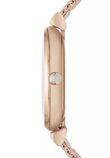 Emporio Armani Gianni T Bar Silver Dial Rose Gold Mesh Bracelet Watch For Women - AR1956 Buy Now By Emporio Armani