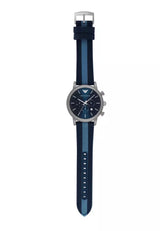 Emporio Armani Luigi Chronograph Quartz Blue Dial Blue Nylon Strap Watch For Men - AR1949 Buy Now By Emporio Armani