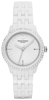Emporio Armani Ceramic White Dial White Ceramic Bracelet Watch For Women - AR1477 Buy Now By Emporio Armani