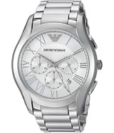 Emporio Armani Velente Chronograph Quartz Silver Dial Silver Steel Strap Watch For Men - AR1702 Buy Now By Emporio Armani