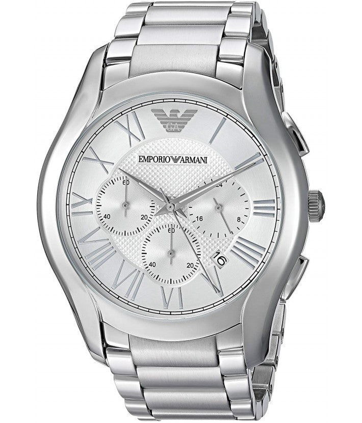 Emporio Armani Velente Chronograph Quartz Silver Dial Silver Steel Strap Watch For Men - AR1702 Buy Now By Emporio Armani