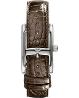 Emporio Armani Classic Beige Dial Brown Leather Strap Watch For Women - AR0155 Buy Now By Emporio Armani