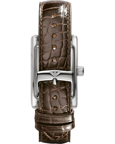 Emporio Armani Classic Beige Dial Brown Leather Strap Watch For Women - AR0155 Buy Now By Emporio Armani