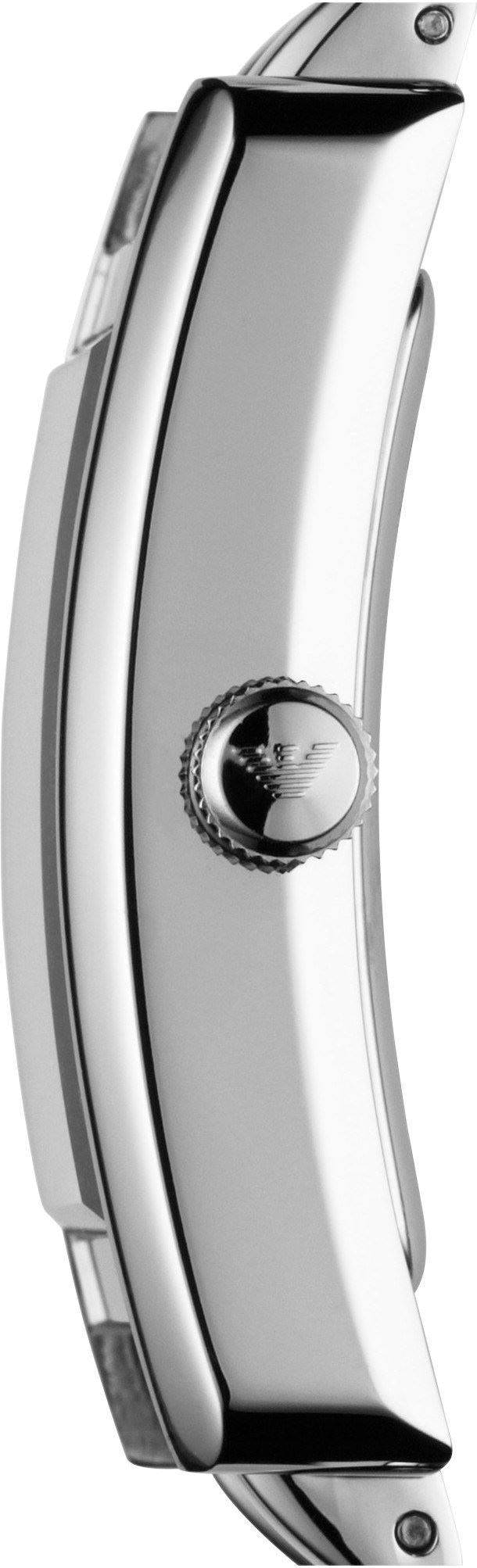 Emporio Armani Classic Black Dial Silver Stainless Steel Watch For Women - AR0157 Buy Now By Emporio Armani