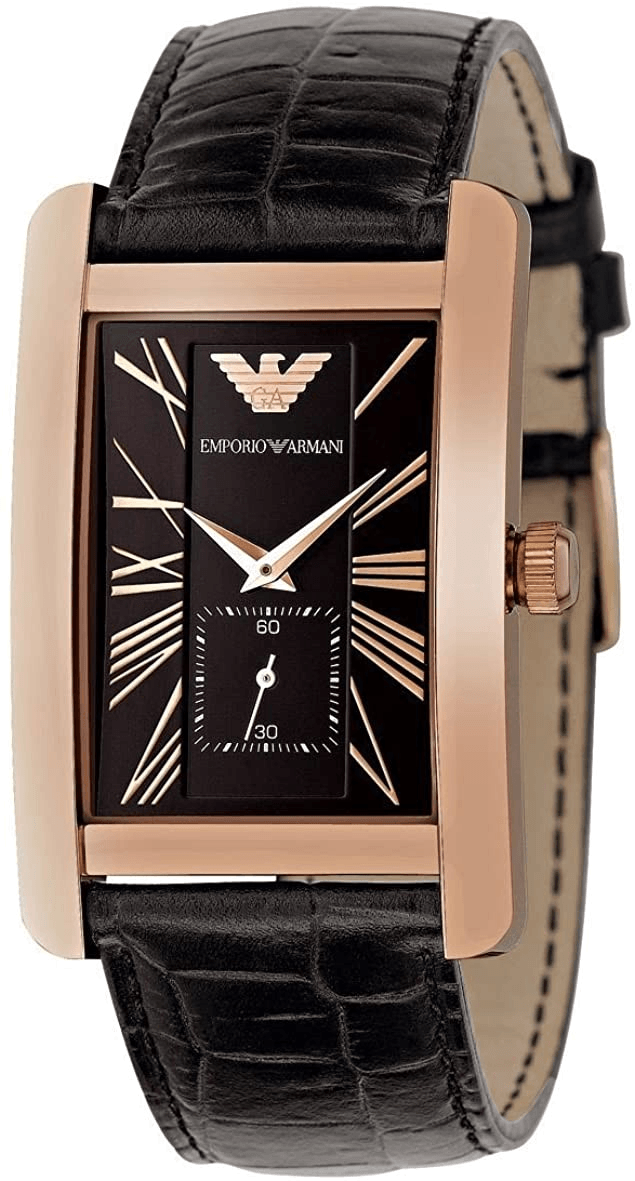 Emporio Armani Classic Black Dial Black Leather Strap Watch For Women - AR0169 Buy Now By Emporio Armani