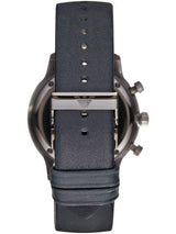 Emporio Armani Classic Grey Dial Grey Leather Strap Watch For Men - AR0388 Buy Now By Emporio Armani