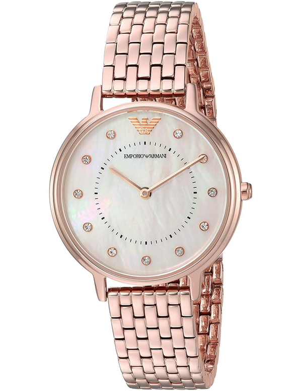 Emporio Armani Dress Quartz Rose Gold Dial Rose Gold Steel Strap Watch For Women - AR11062 Buy Now By Emporio Armani