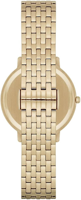 Emporio Armani Dress Analog Mother of Pearl Dial Gold Steel Strap Watch For Women - AR11007 Buy Now By Emporio Armani