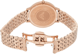 Emporio Armani Gianni T-Bar Black Dial Rose Gold Strap Watch For Women - AR11145 Buy Now By Emporio Armani