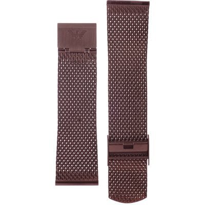 Emporio Armani Aviator Chronograph Grey Dial Brown Mesh Bracelet Watch For Men - AR11169 Buy Now By Emporio Armani