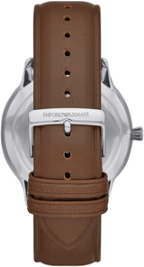 Emporio Armani Giovanni Quartz White Dial Brown Leather Strap Watch For Men - AR11211 Buy Now By Emporio Armani