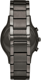 Emporio Armani Renato Chronograph Blue Dial Grey Steel Strap Watch For Men - A11215 Buy Now By Emporio Armani