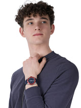 Emporio Armani Sigma Quartz Blue Dial Blue Silicone Strap Watch For Men - AR11217 Buy Now By Emporio Armani