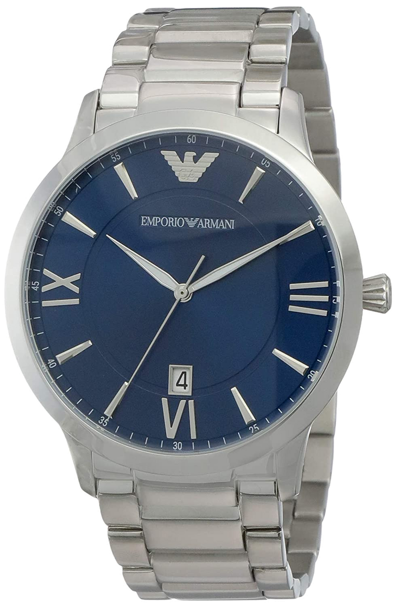 Emporio Armani Giovanni Quartz Blue Dial Silver Steel Strap Watch For Men - AR11227 Buy Now By Emporio Armani