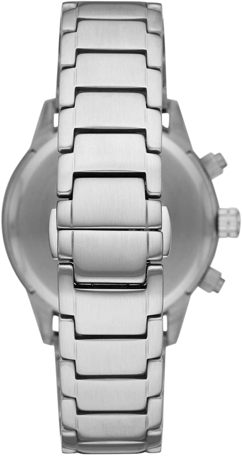 Emporio Armani Mario Chronograph Blue Dial Silver Steel Strap Watch For Men - AR11306 Buy Now By Emporio Armani