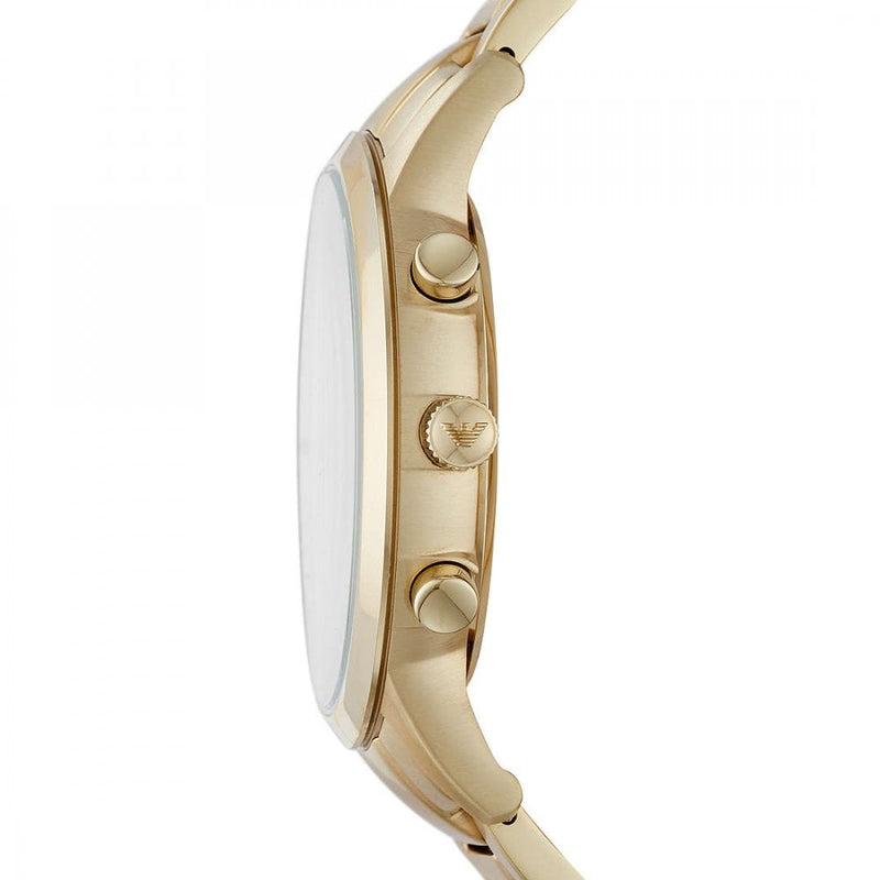Emporio Armani Renato Chronograph White Dial Gold Steel Strap Watch For Men - AR11332 Buy Now By Emporio Armani