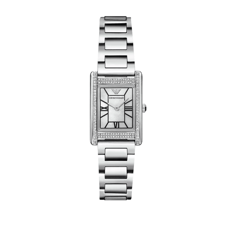Emporio Armani Empire Mother of Pearl Dial Silver Steel Strap Watch For Women - AR11625 Buy Now By Emporio Armani