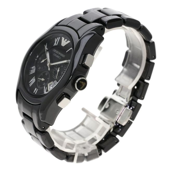 Emporio Armani Valente Chronograph Black Dial Black Ceramic Strap Watch For Men - AR1400 Buy Now By Emporio Armani