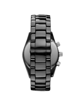 Emporio Armani Black Ceramic Chronograph Black Dial Watch For Men - AR1421 Buy Now By Emporio Armani