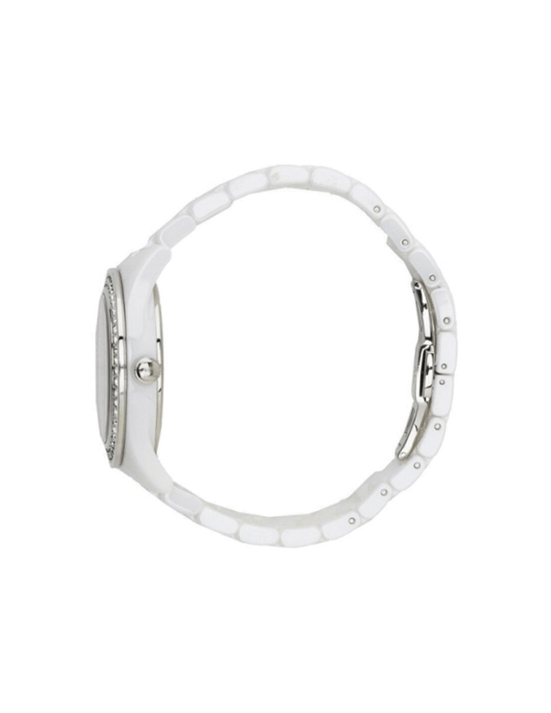 Emporio Armani Ceramica White Mother of Pearl Dial Stainless Steel Strap Watch For Women - AR1426 Buy Now By Emporio Armani