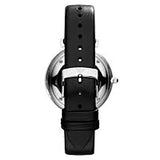 Emporio Armani Retro Analog Quartz Silver Dial Black Leather Strap Watch For Men - AR1674 Buy Now By Emporio Armani