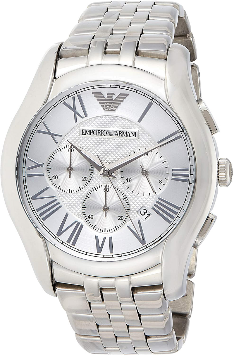 Emporio Armani Velente Chronograph Quartz Silver Dial Silver Steel Strap Watch For Men - AR1702 Buy Now By Emporio Armani