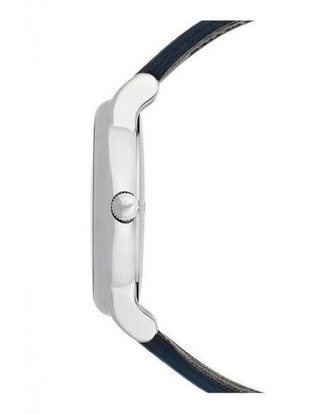 Emporio Armani Classic Quartz Blue Dial Black Leather Strap Watch For Men - AR1731 Buy Now By Emporio Armani