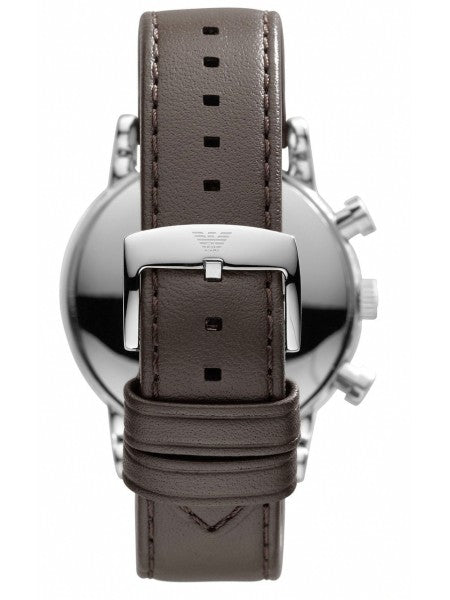Emporio Armani Classic Chronograph Brown Dial Brown Leather Strap Watch For Men - AR1734 Buy Now By Emporio Armani