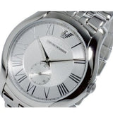 Emporio Armani Classic Quartz Silver Dial Silver Steel Strap Watch For Men - AR1788 Buy Now By Emporio Armani