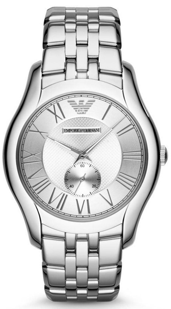 Emporio Armani Classic Quartz Silver Dial Silver Steel Strap Watch For Men - AR1788 Buy Now By Emporio Armani