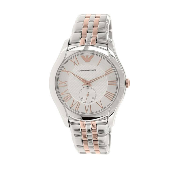 Emporio Armani Classic Quartz Silver Dial Two Tone Steel Strap Watch For Men - AR1824 Buy Now By Emporio Armani