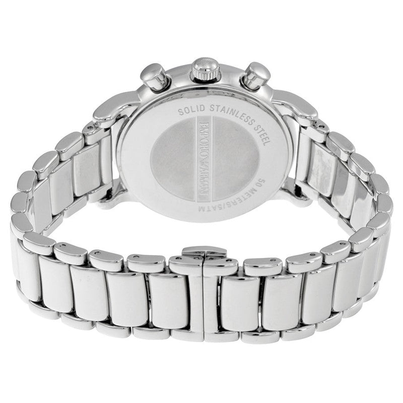 Emporio Armani Chronograph Black Dial Silver Steel Strap Watch For Men - AR1853 Buy Now By Emporio Armani