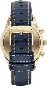 Emporio Armani Chronograph Midnight Blue Dial Blue Leather Strap Watch For Men - AR1862 Buy Now By Emporio Armani
