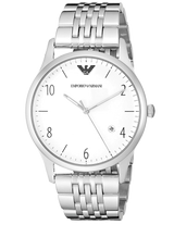 Emporio Armani Classic Silver Dial Silver Steel Strap Watch For Men - AR1867 Buy Now By Emporio Armani
