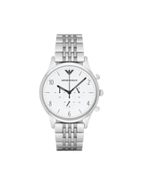 Emporio Armani Classic Chronograph Silver Dial Silver Steel Strap Watch For Men - AR1879 Buy Now By Emporio Armani