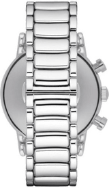 Emporio Armani Luigi Black Dial Silver Steel Strap Watch For Men - AR1894 Buy Now By Emporio Armani
