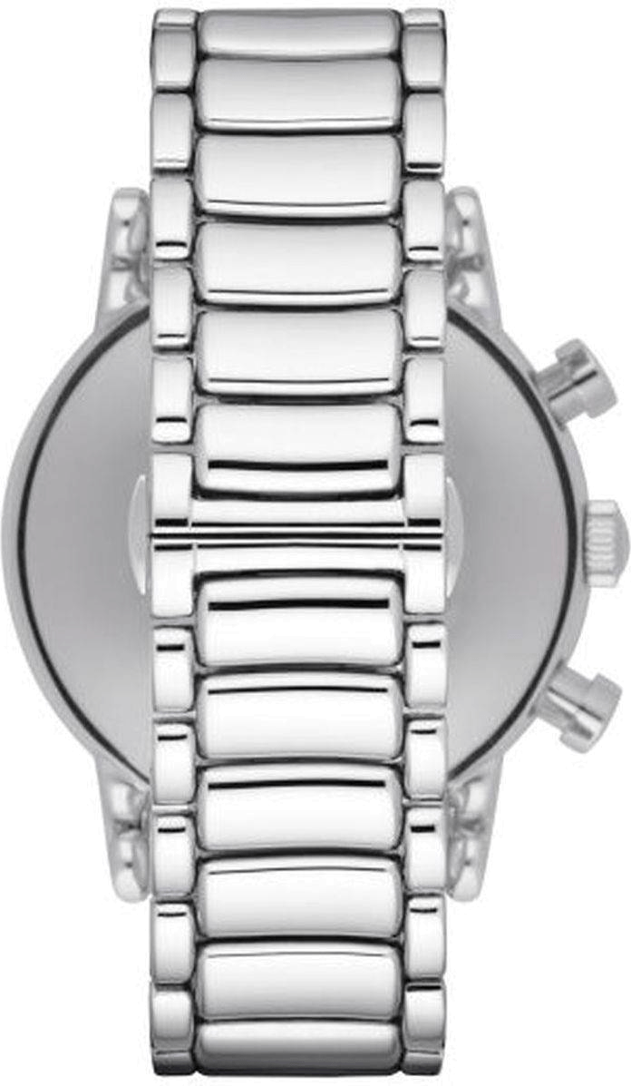 Emporio Armani Luigi Black Dial Silver Steel Strap Watch For Men - AR1894 Buy Now By Emporio Armani