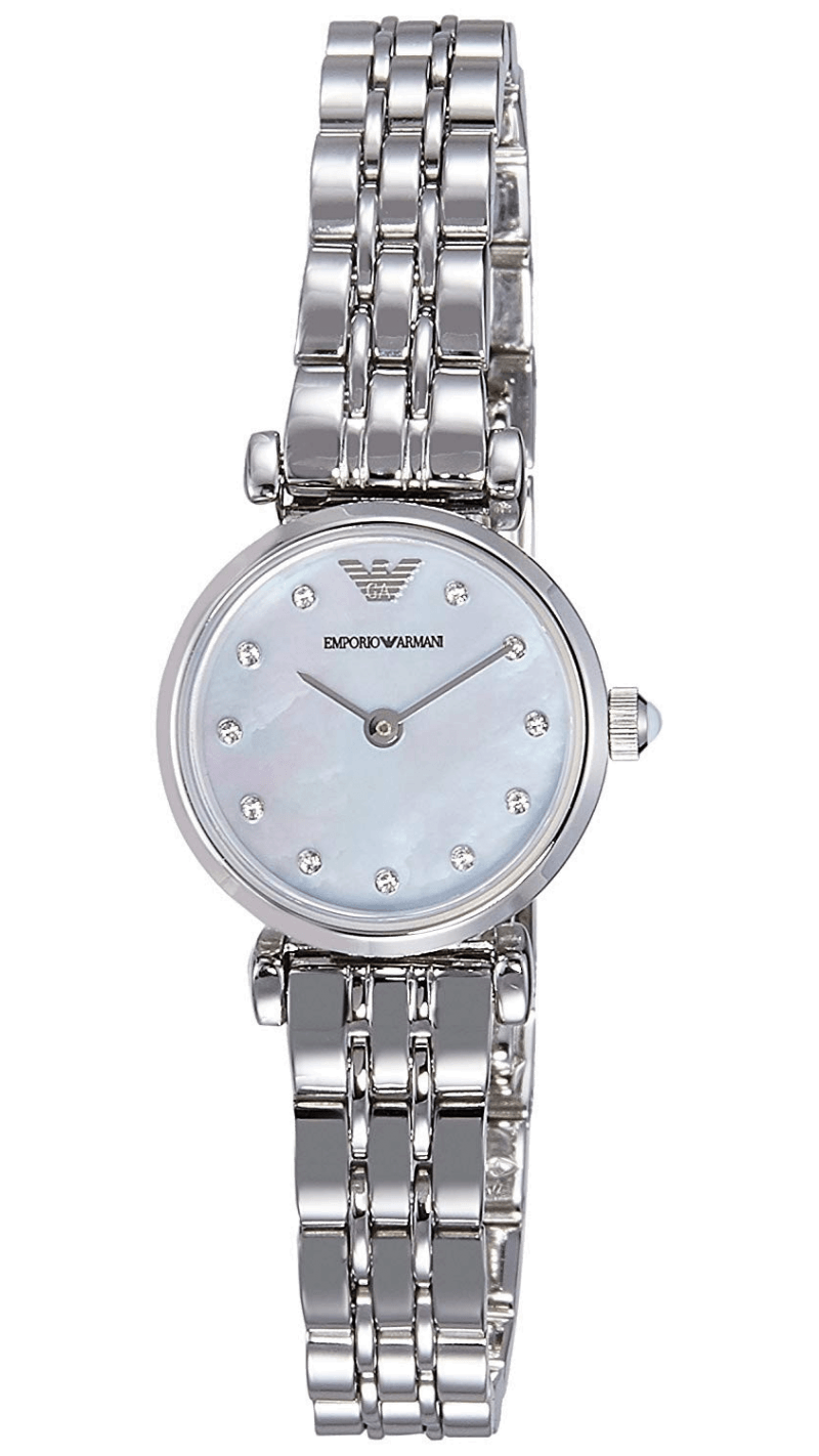 Emporio Armani Gianni Blue Dial Silver Steel Strap Watch For Women - AR1961 Buy Now By Emporio Armani