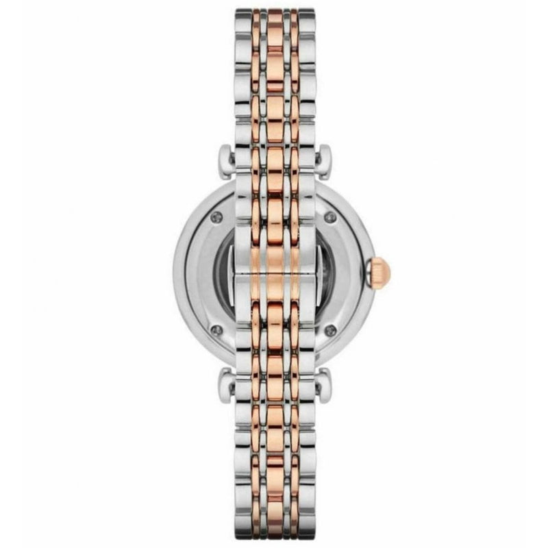 Emporio Armani Gianni T Bar Analog White Dial Two Tone Steel Strap Watch For Women - AR2076 Buy Now By Emporio Armani
