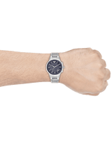 Emporio Armani Renato Chronograph Blue Dial Silver Steel Strap Watch For Men - AR2448 Buy Now By Emporio Armani