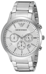 Emporio Armani Sportivo Chronograph Silver Dial Silver Steel Strap Watch For Men - AR5963 Buy Now By Emporio Armani