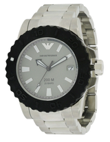 Emporio Armani Bracelet Collection Black Dial Silver Steel Strap Watch For Men - AR5970 Buy Now By Emporio Armani